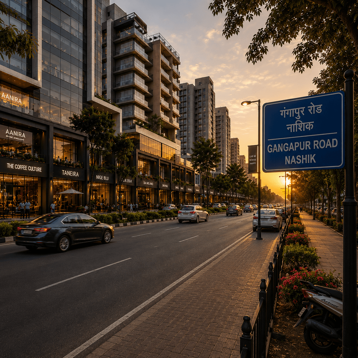 Gangapur Road Digital Screen Advertising Location