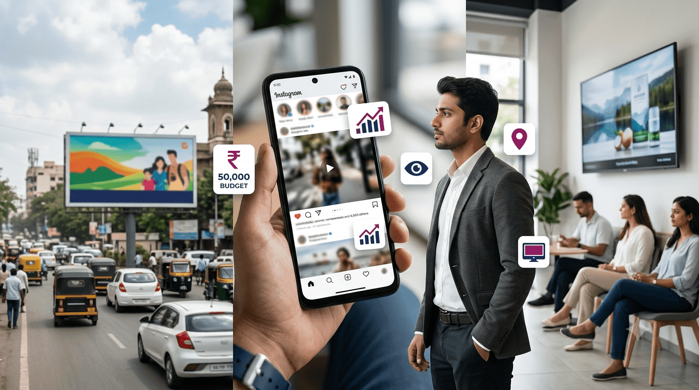 What ₹50,000 Buys on Hoardings, Digital Ads, and Indoor DOOH in Nashik